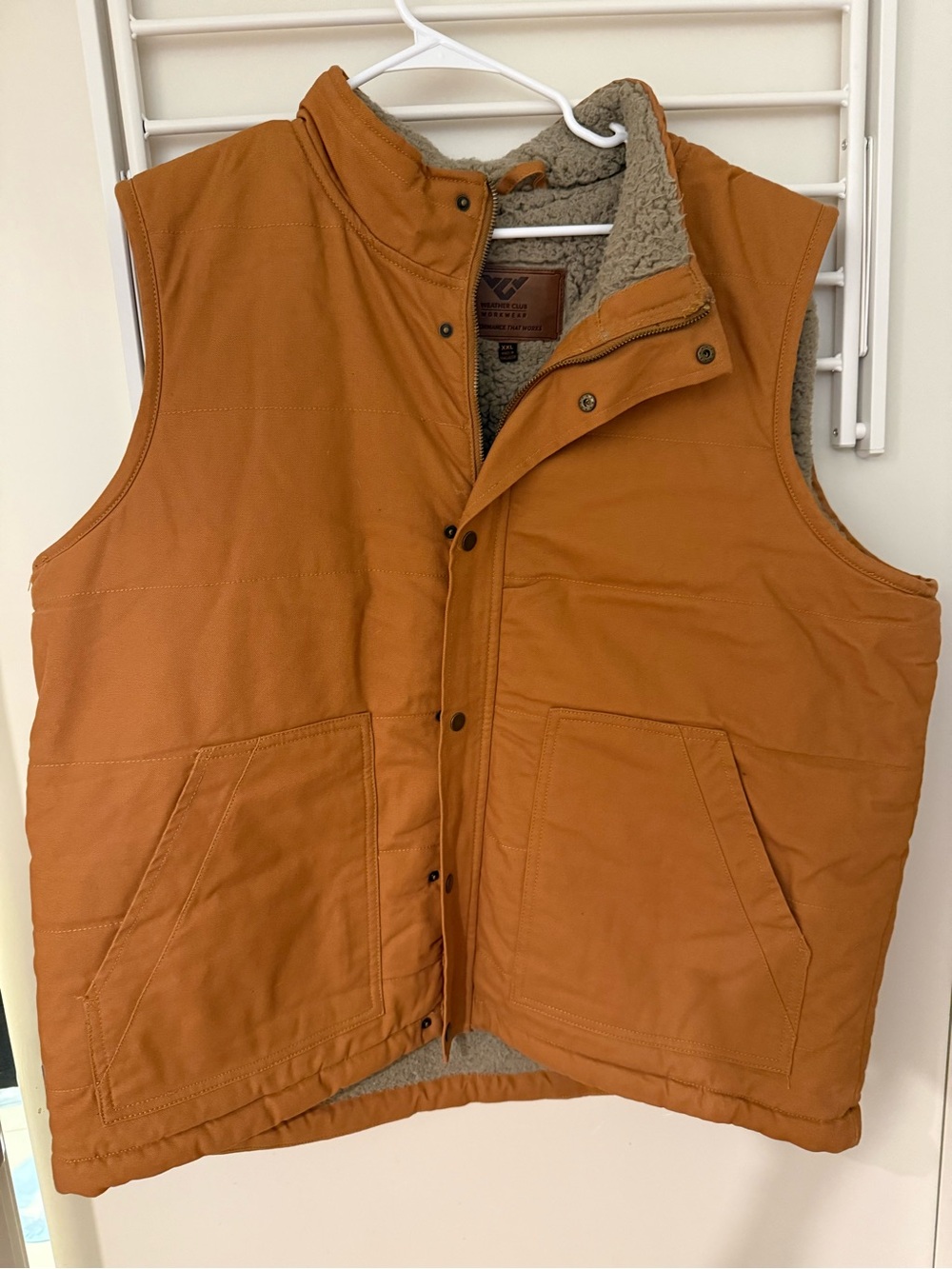 Mens weathers club Vest - Tan